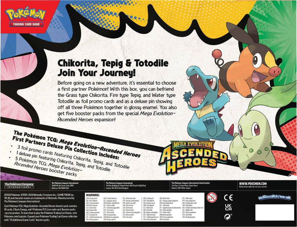 Pokémon TCG: Mega Evolution—Ascended Heroes First Partners Deluxe Pin Collection