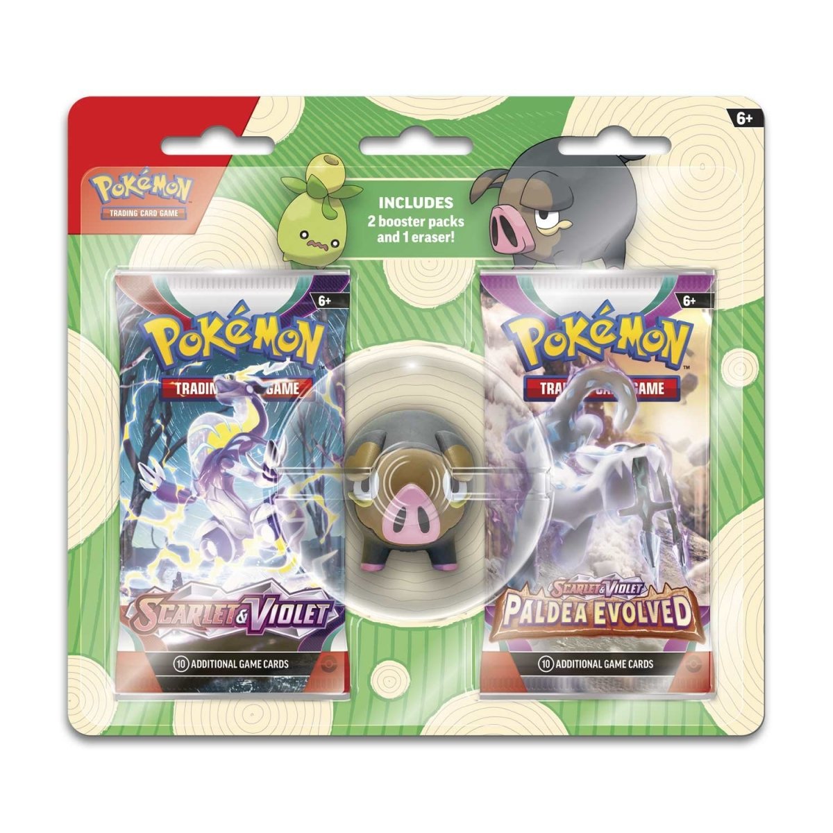 2 Booster Packs & Smoliv or Lechonk Eraser - S&V Base – Quaza Collect
