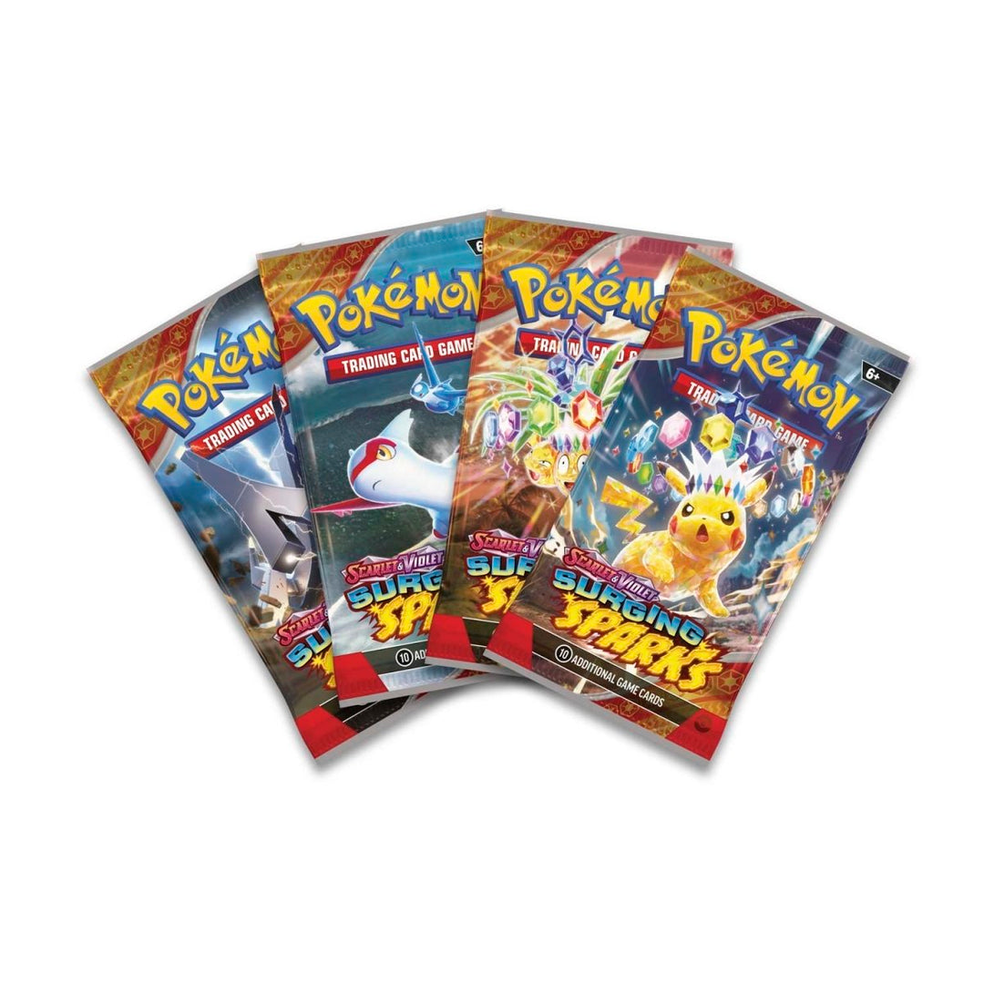 Pokémon TCG: Surging Sparks Build & Battle Box (4 Booster Packs) - Scarlet & Violet