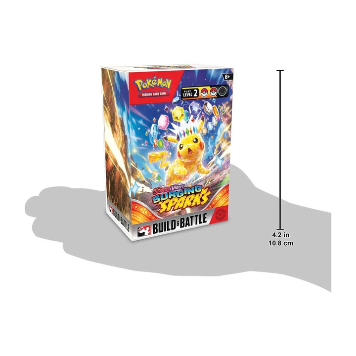 Pokémon TCG: Surging Sparks Build & Battle Box (4 Booster Packs) - Scarlet & Violet