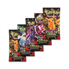 Paldean Fates Booster Pack: four booster pack artworks