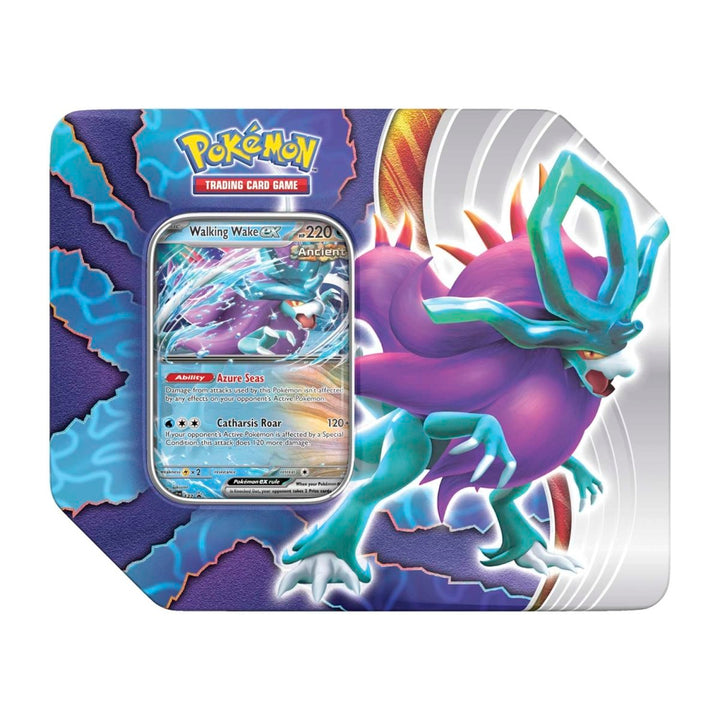 Pokémon TCG: Paradox Clash Tin - Walking Wake ex (5 Booster Packs + Promo)