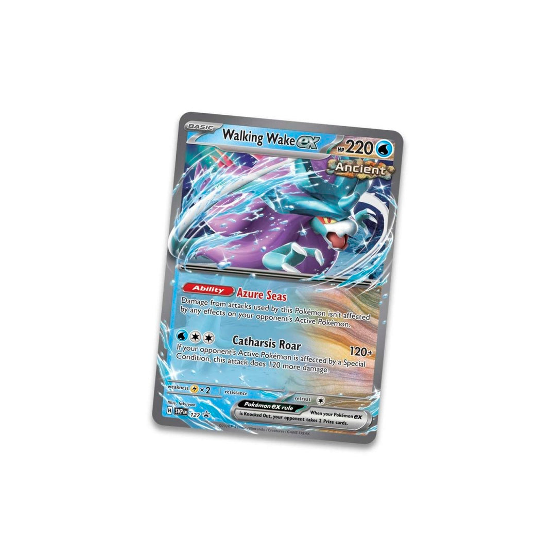 Pokémon TCG: Paradox Clash Tin - Walking Wake ex (5 Booster Packs + Promo)