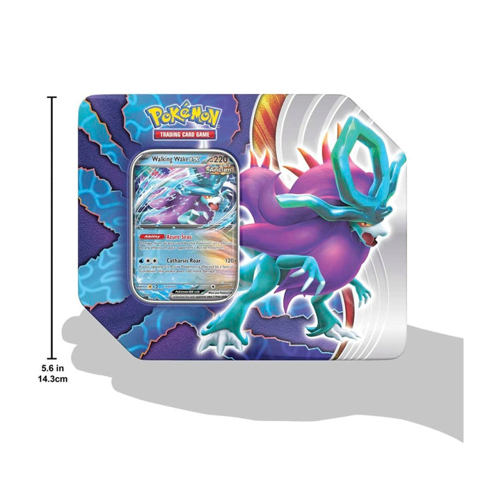 Pokémon TCG: Paradox Clash Tin - Walking Wake ex (5 Booster Packs + Promo)