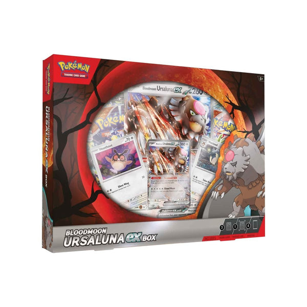 Pokémon TCG: Bloodmoon Ursaluna ex Box (4 Booster Packs) - Quaza Collect