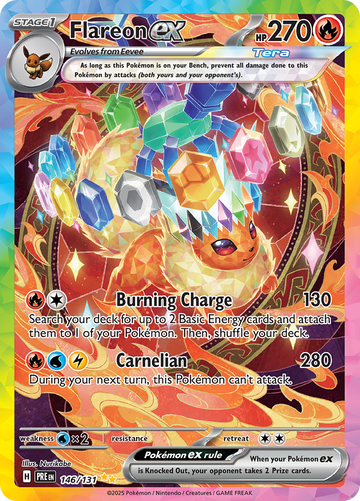 Flareon ex 146/131 Special Illustration Rare by Nurikabe, Prismatic Evolutions