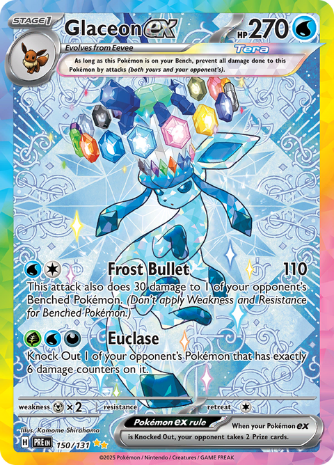 Glaceon ex 150/131 Special Illustration Rare, Prismatic Evolutions