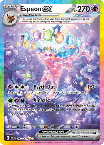 Espeon ex 155/131 Special Illustration Rare by sui, Prismatic Evolutions