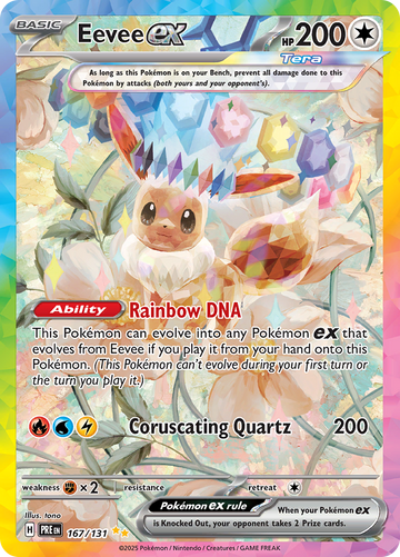 Eevee ex 167/131 Special Illustration Rare by tono, Prismatic Evolutions