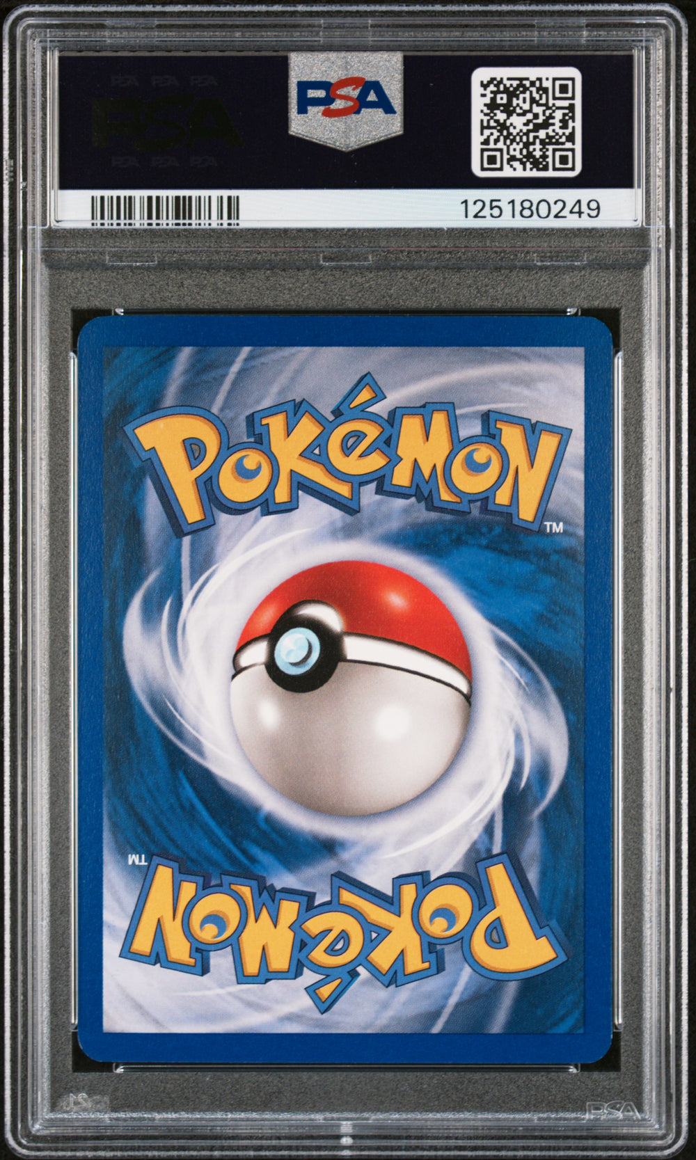 Groudon ex #002 PSA 8 slab, back