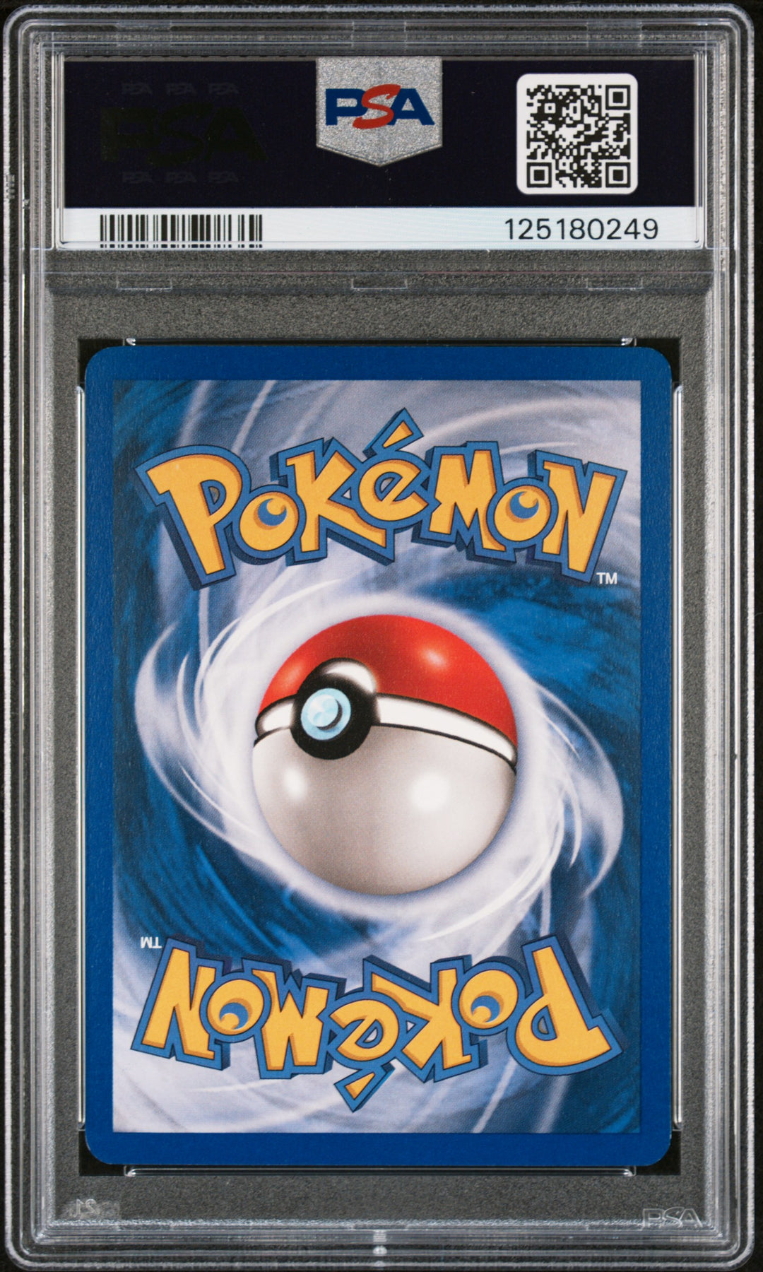 Groudon ex #002 PSA 8 slab, back