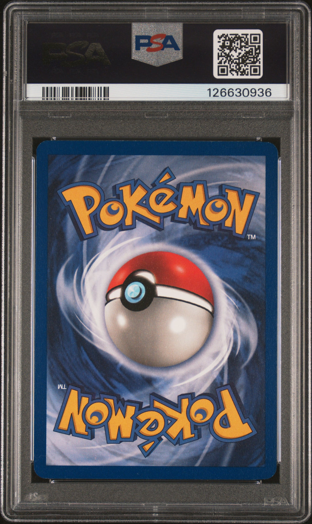 Cubone #50/64 PSA 8 slab, back