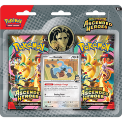 Pokemon TCG: Ascended Heroes Erika/Larry Collection - Mega Evolution (2 Booster Packs + Promo + Coin)