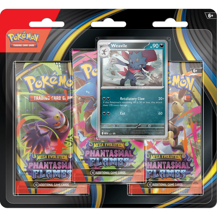 Pokémon TCG: Phantasmal Flames 3 Pack Bister (3 Booster Packs + Promo) - Mega Evolution