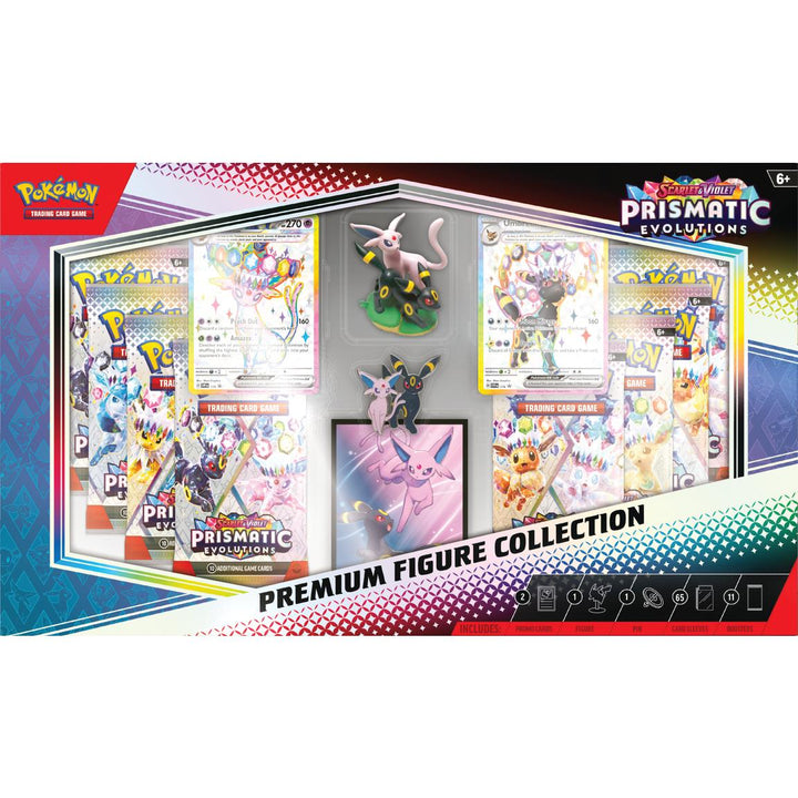 Pokemon TCG: Prismatic Evolutions Premium Figure Collection (11 Booster Packs)