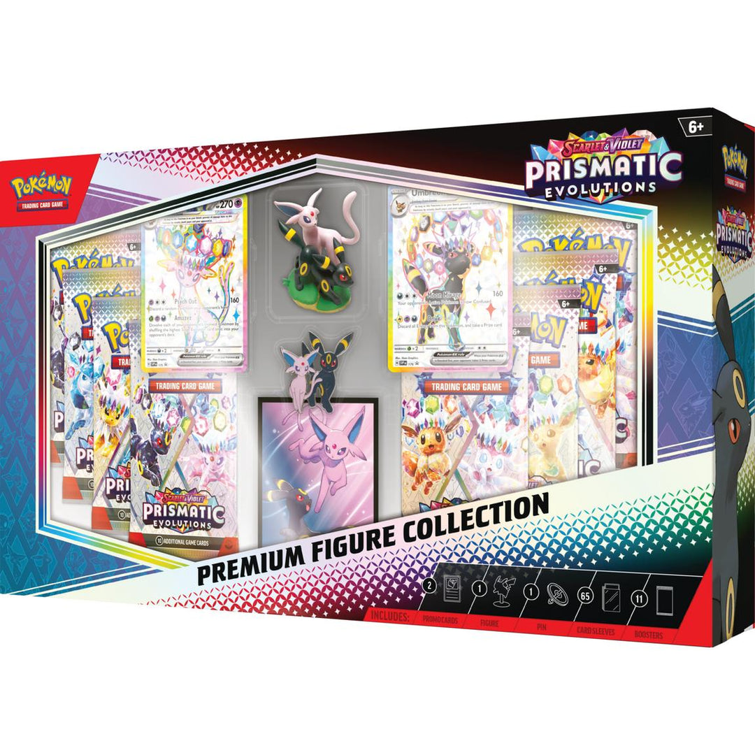 Pokemon TCG: Prismatic Evolutions Premium Figure Collection (11 Booster Packs)