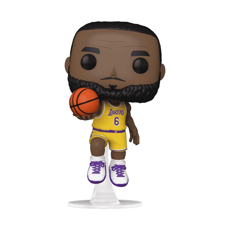 Funko Pop! Lebron James #152 in 6 Yellow Jersey NBA Los Angeles Lakers Basketball Vinyl Figure