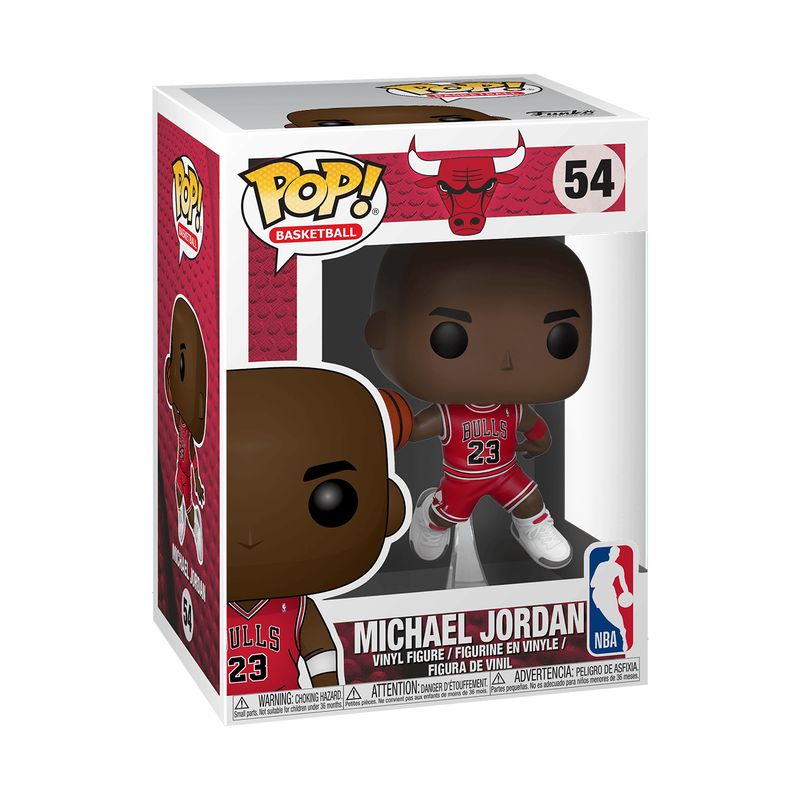 Funko Pop! Michael Jordan #54 NBA Chicago Bulls 23 Red Jersey Basketball Vinyl Figure