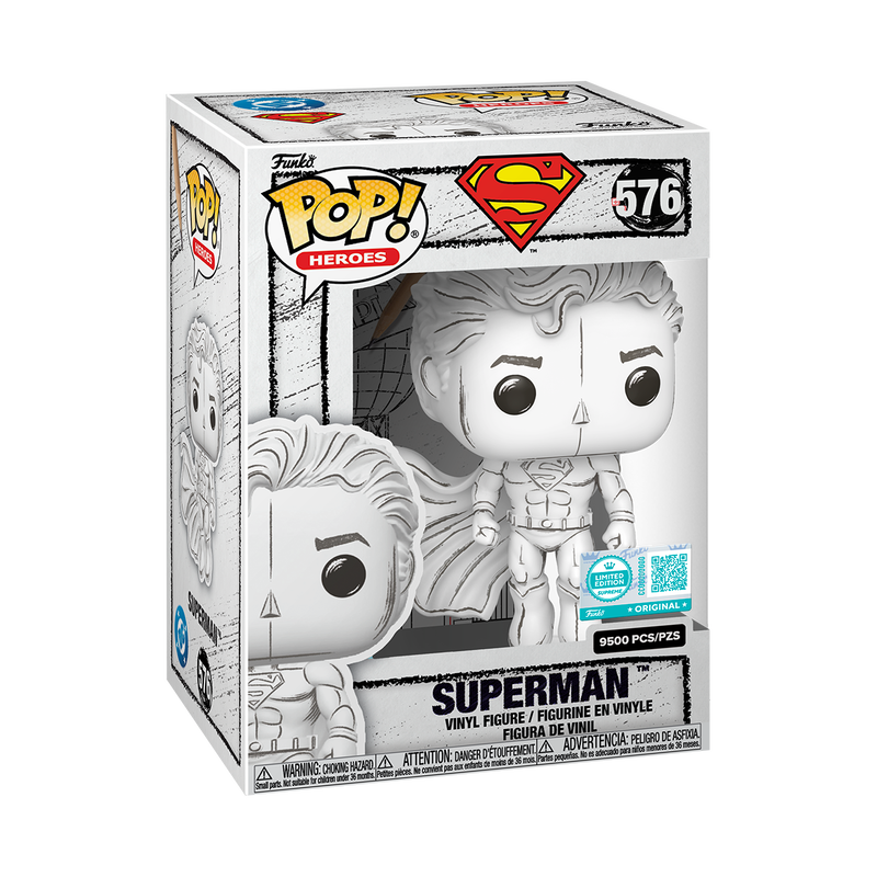 Funko Pop! Superman Sketched Deco #576 Limited Edition (9500 Pieces Made) DC Comics Vinyl Figure