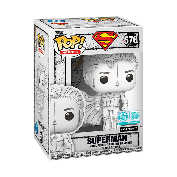 Funko Pop! Superman Sketched Deco #576 Limited Edition (9500 Pieces Made) DC Comics Vinyl Figure