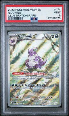 Nidoking #174 Illustration Rare in PSA 9 - Scarlet & Violet 151 Pokemon 2023