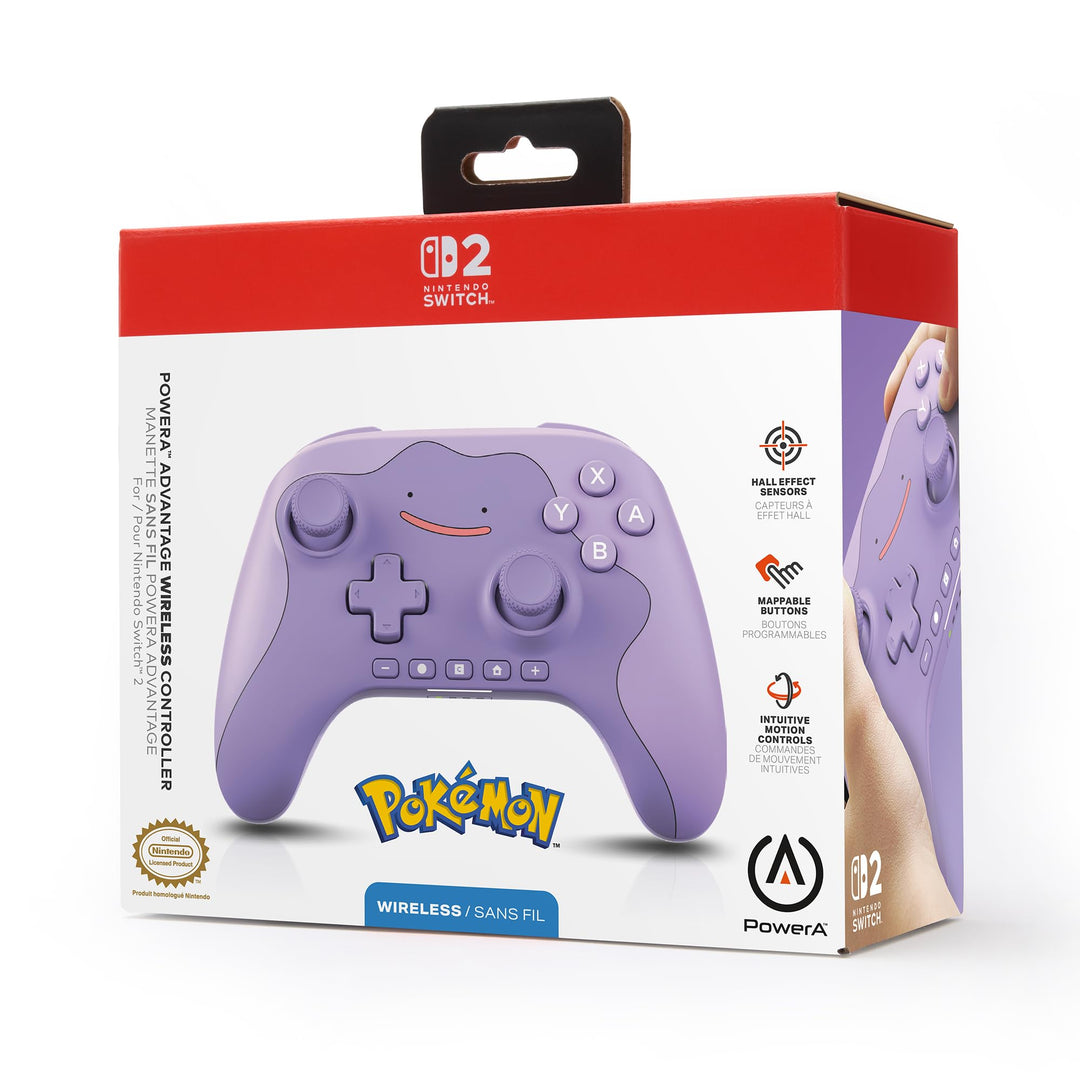 PowerA Advantage Wireless Controller Pokémon: Ditto, retail box front