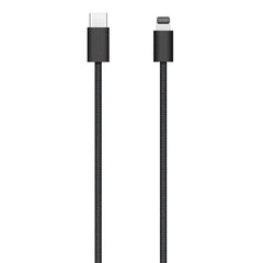 Black woven USB-C to Lightning Cable included with the Magic Mouse for pairing and charging