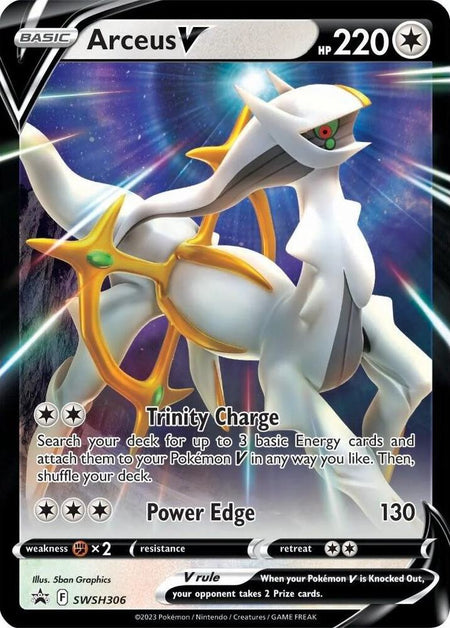 Arceus V #SWSH306 HOLO PR - Sword & Shield Black Star Promo Pokemon 2023