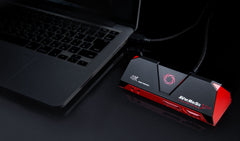 AVerMedia Live Gamer Portable 2 Plus connected to a laptop over USB