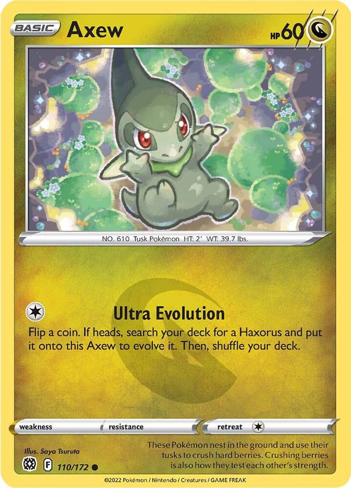 Axew 110/172 Common Pokémon card - Brilliant Stars