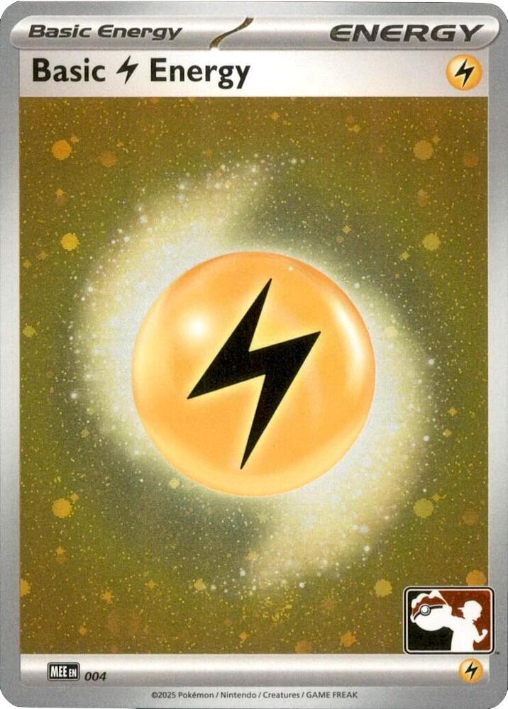Basic Lightning Energy MEE 004 Prize Pack Pokémon card - Mega Evolution Energy