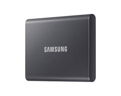 Samsung T7 Portable SSD in Titan Gray, right perspective
