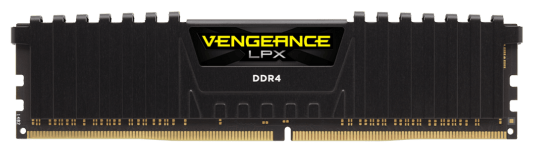 Corsair Vengeance LPX 16GB black modules, side profile