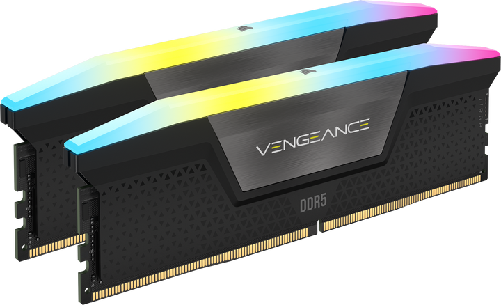 Corsair Vengeance RGB DDR5 32GB black kit, two modules front