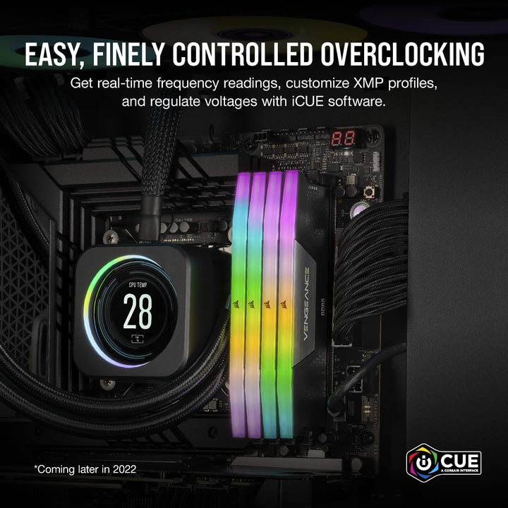 Corsair Vengeance RGB DDR5 32GB black, angled