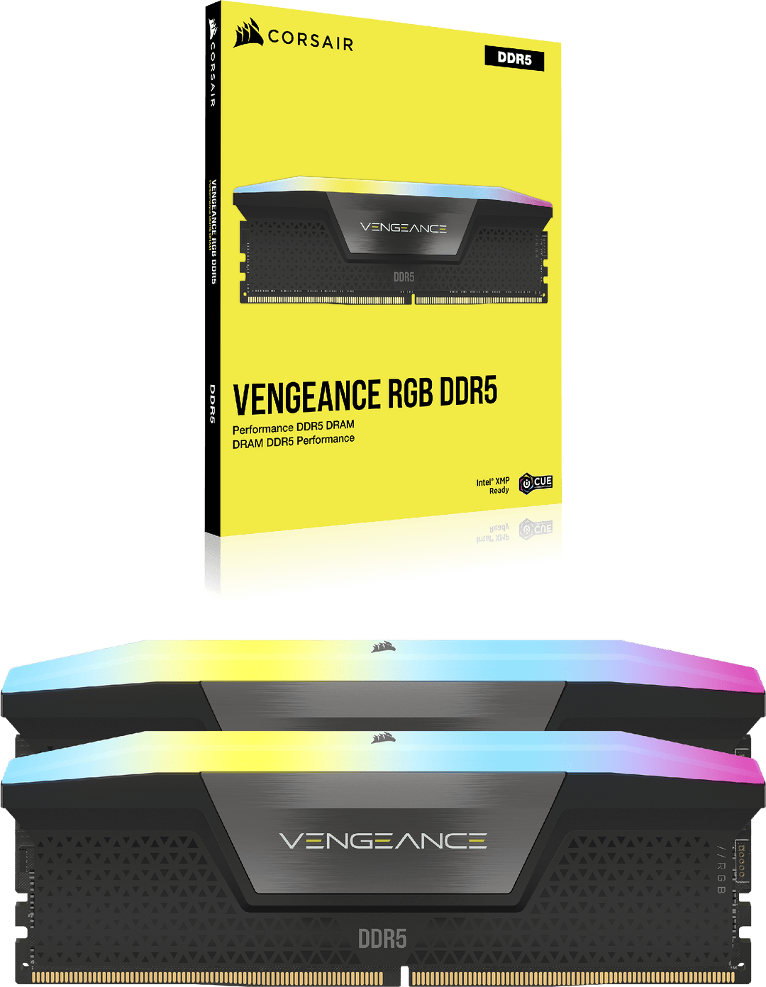 Corsair Vengeance RGB DDR5 32GB black, detail
