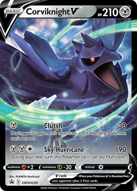 Corviknight V #SWSH200 HOLO PR - Sword & Shield Black Star Promo Pokemon 2022