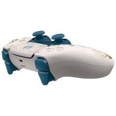 PlayStation 5 DualSense Genshin Impact Limited Edition, side view showing USB-C and triggers