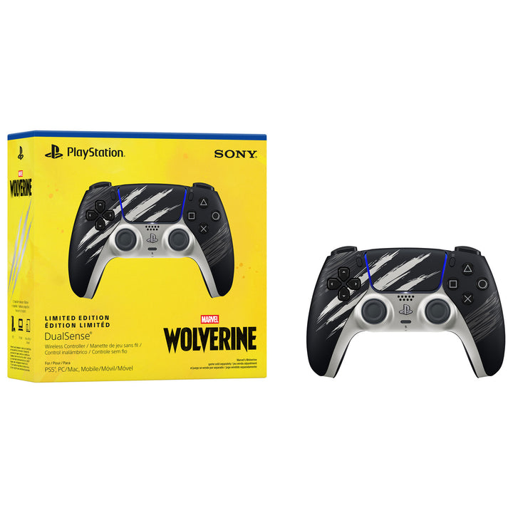 PlayStation 5 DualSense Marvel's Wolverine Adamantium Limited Edition with official retail box