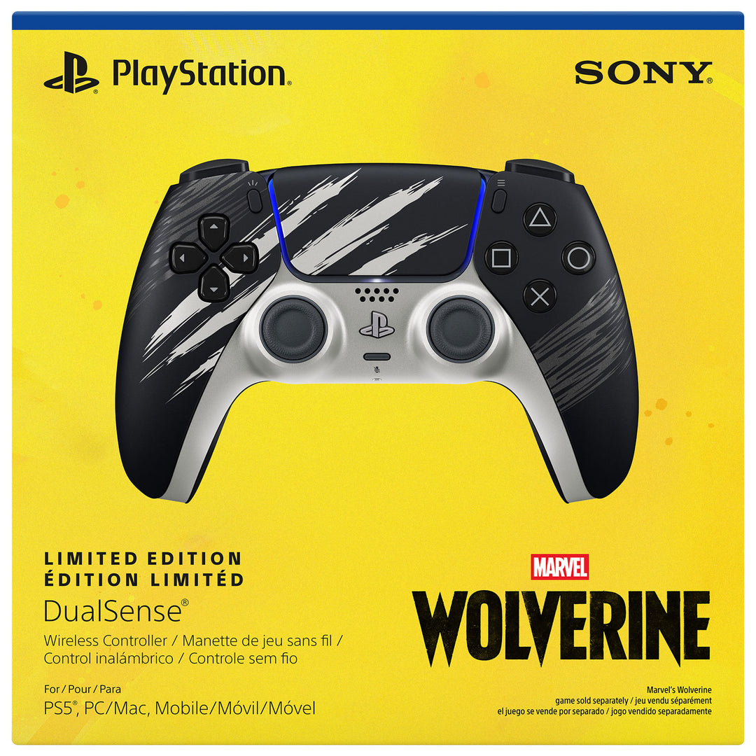 PlayStation 5 DualSense Marvel's Wolverine Adamantium Limited Edition official box front