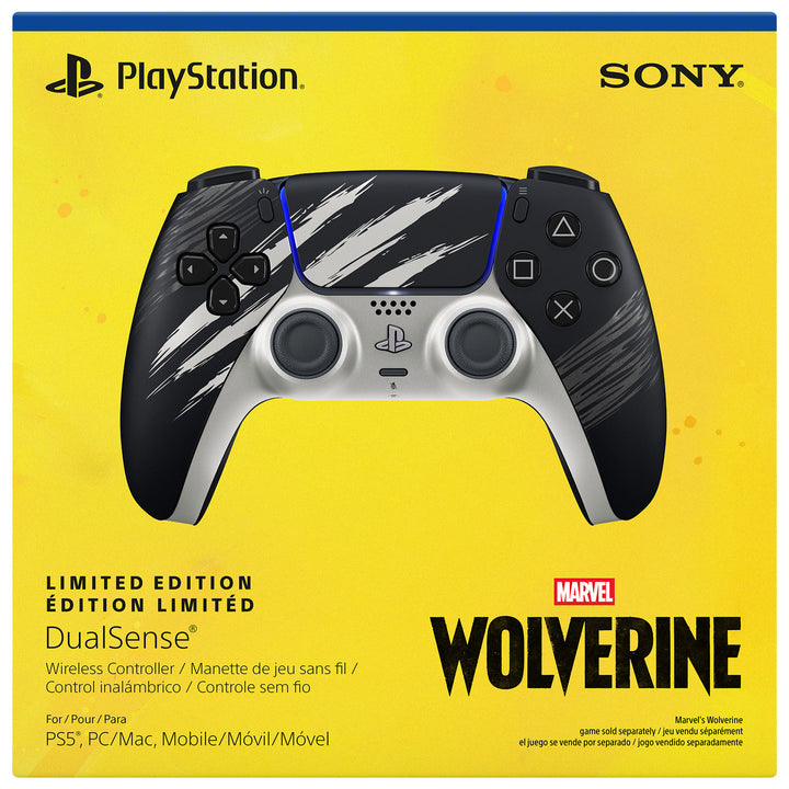 PlayStation 5 DualSense Marvel's Wolverine Adamantium Limited Edition official box front
