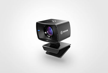 Elgato Facecam 1080p60 webcam on a monitor, front view