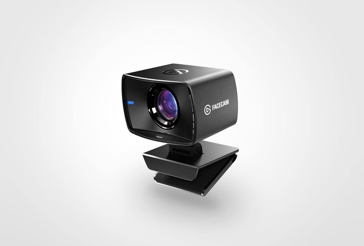 Elgato Facecam 1080p60 webcam on a monitor, front view