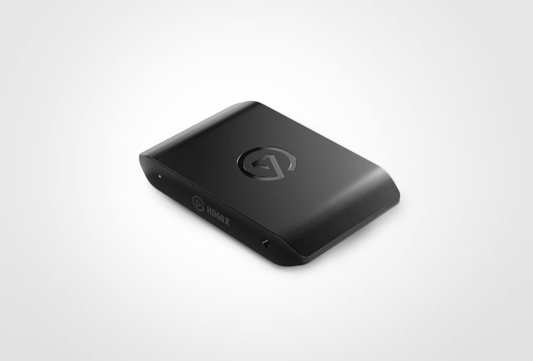 Elgato HD60 X, compact USB capture card on a desk