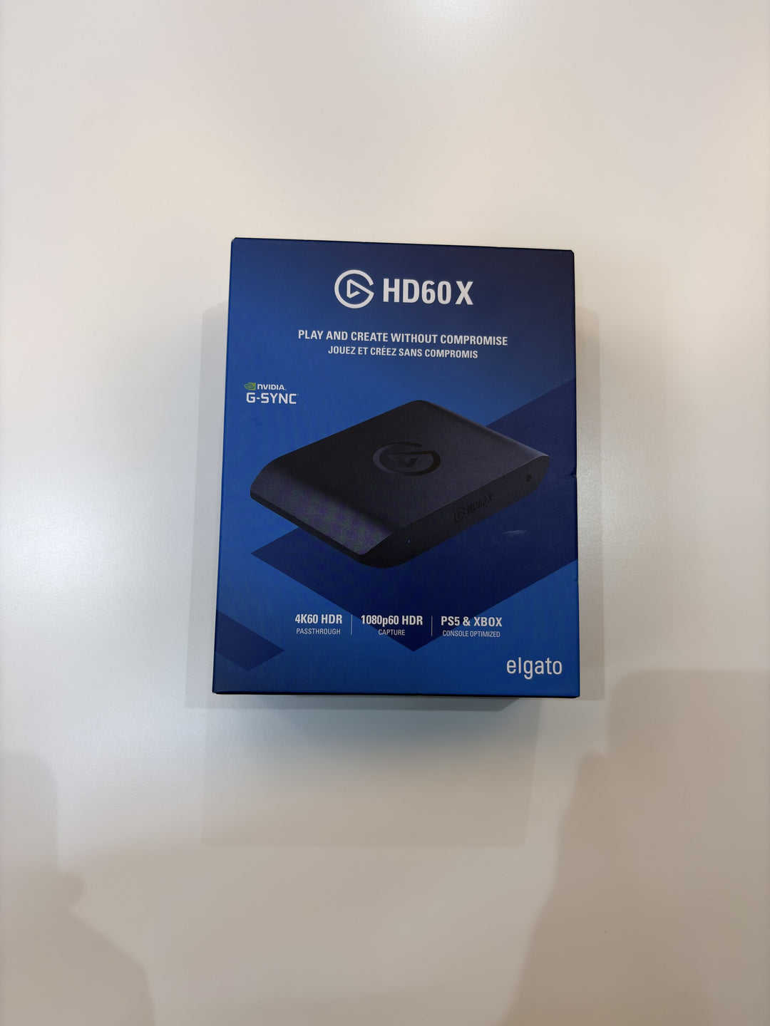 Elgato HD60 X factory sealed carton, front