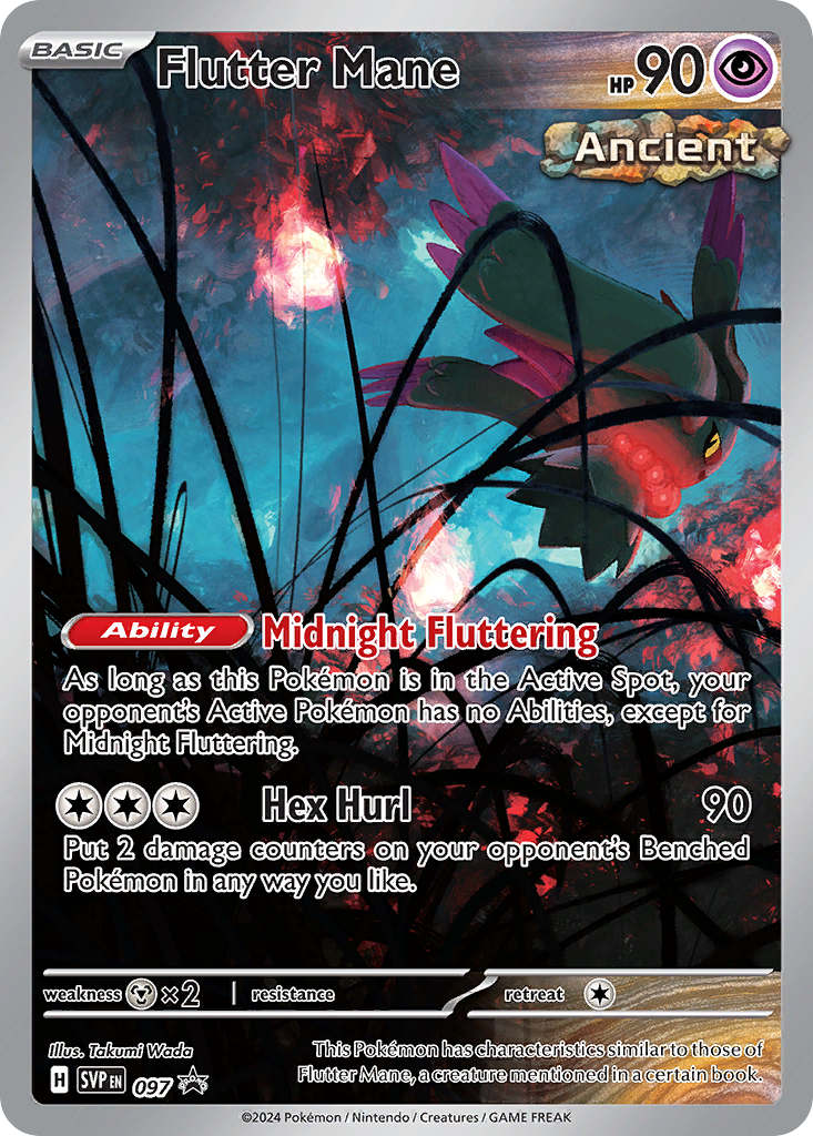 Flutter Mane 097 Promo Pokémon card - Scarlet & Violet Black Star Promo