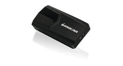 IOGEAR USB 3.0 External DVI Video Card GUC3020DW6 in black, angled view of the USB 3.0 Micro-B input port