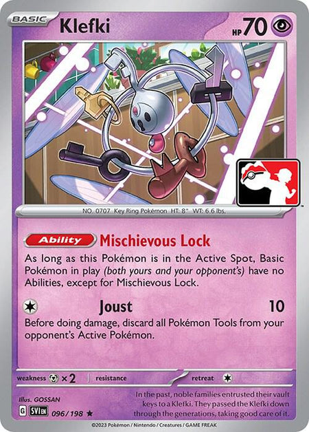 Klefki #096/198 R Prize Pack - Scarlet & Violet Base Set Pokemon 2023