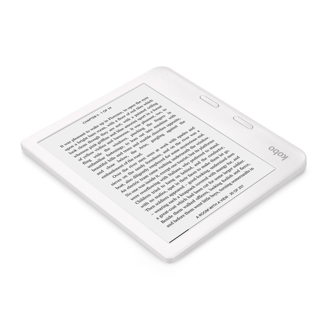 Kobo Libra 2 White lying flat