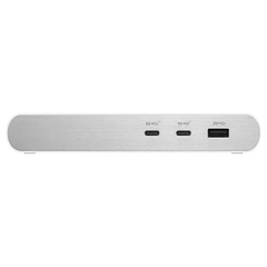 Lenovo 500 USB-C Universal Dock, front edge with two USB-C ports and one USB-A port
